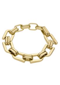 Fossil Damen Armband "HERITAGE D-LINK, JF04573710", Edelstahl, gold, Edelstahl, Armbänder