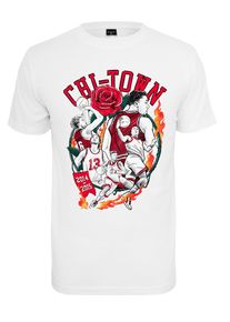 MisterTee Herren T-Shirt "MisterTee Herren Chi-Town Player", weiß, casual, Gr. M, bedruckt, 100% Baumwolle, Shirts
