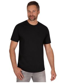 TRIGEMA Herren T-Shirt "TRIGEMA T-Shirt aus 100% Biobaumwolle", schwarz, Basic, Gr. L, 100% Baumwolle (Bio-Baumwolle kbA), Shirts