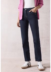 Cecil Damen 5-Pocket-Jeans "Style Toronto", blau, casual, Gr. 28, unifarben, Denim/Jeans, Obermaterial: 81% Baumwolle, 17% Polyester, 2% Elasthan,