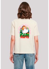 F4NT4STIC Damen T-Shirt "Alice im Wunderland", weiß, casual, Gr. M, Obermaterial: 100% Baumwolle, Shirts, Nostalgie, Retro Print, Kinderserie