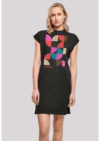 F4NT4STIC Damen Shirtkleid "Abstrakt DRESS", schwarz, casual, Gr. XXL, Obermaterial: 100% Baumwolle, Kleider, Print