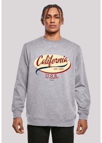 F4NT4STIC Herren Kapuzenpullover "California CREW", grau, casual, Gr. 5XL, Obermaterial: 50% Baumwolle, 50% Polyester, Pullover, Print