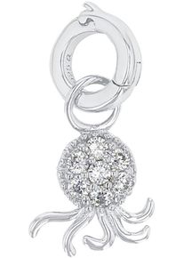Amor Damen Charm-Einhänger "Meerestier/Qualle, 2038467", silber, Silber 925 (Sterlingsilber), Charms, mit Zirkonia (synth.)