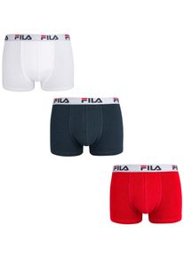 Fila Herren Boxer "MAN BOXER SHORTS", Gr. XL, bunt, Single Jersey, Obermaterial: 95% Baumwolle, 5% Elasthan, unifarben, Unterhosen, mit elastischem