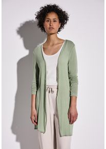 Street One Damen Cardigan, grün, casual, Gr. 46, unifarben, Stoff, 91% Viskose, 9% Elasthan, Strickjacken, aus softem Materialmix