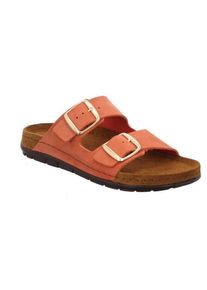Rohde Damen Pantolette "Rodigo-D", Gr. 42, orange, Leder, klassisch, Schuhe, Sommerschuh, Schlappen, Hausschuh mit Schnallenverschlüsse