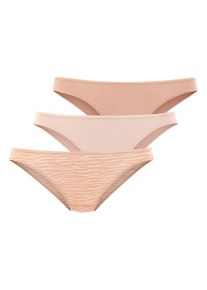 Lascana Damen Bikinislip "aus hochwertiger Modal-Qualität", Gr. 32, beige, Obermaterial: 94% Modal (TENCEL), 6% Elasthan, animal-print, unifarben,