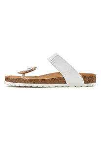 Lascana Damen Pantolette "Mule, Sandale, offener Schuh, Sommerschuh", Gr. 37, weiß, Obermaterial: 100% Lederimitat. Futter: 100% Textilmaterial.