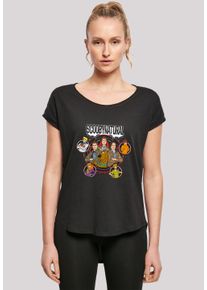 F4NT4STIC Damen T-Shirt "Long Cut T-Shirt 'Scooby Doo Boys Characters Star'", schwarz, casual, Gr. L, Obermaterial: 100% Baumwolle, Shirts,
