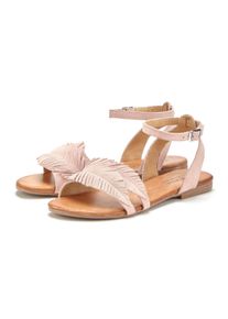 Lascana Damen Sandale "Sommerschuh", Gr. 42, rosa, Obermaterial: 100% Rindsleder. Futter: 100% Schweinsleder. Decksohle: 100% Rindsleder. Laufsohle: