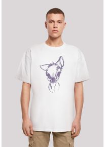 F4NT4STIC Herren T-Shirt "Disney Bambi Mood Süß Film", weiß, casual, Gr. XXL, Obermaterial: 100% Baumwolle, Shirts, Print