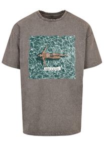 Merchcode Herren T-Shirt "Merchcode Herren Summer - On My Mind Acid Washed Oversize Tee", grau, casual, Gr. XS, bedruckt, 100% Baumwolle, Shirts
