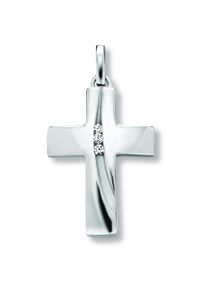 ONE ELEMENT Damen Ketten-Anhänger "Zirkonia Kreuz Anhänger aus 925 Silber", Silber 925 (Sterlingsilber), silber, Silber 925 (Sterlingsilber),