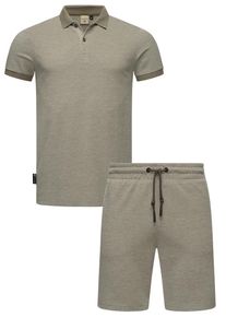 Ragwear Herren Poloshirt "Set Porpi", braun, sportlich, Gr. 4XL, Material: 50% Baumwolle, 50% Polyester, Shirts, Modisches Herren Set aus Hemd und