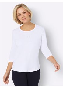 Classic Basics Damen 3/4-Arm-Shirt "3/4-Arm-Shirt", beige, Gr. 48, unifarben, 100% Baumwolle, Shirts