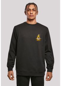 F4NT4STIC Herren Kapuzenpullover "Rubber Duck Wizard CREW", schwarz, casual, Gr. XL, Obermaterial: 50% Baumwolle, 50% Polyester, Pullover, Print