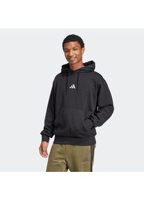 Herren Kapuzensweatshirt "M FEELCOZY HD", schwarz-weiß, sportlich, Gr. S, adidas Sportswear, Obermaterial: 70% Baumwolle, 30% Polyester, Sweatshirts