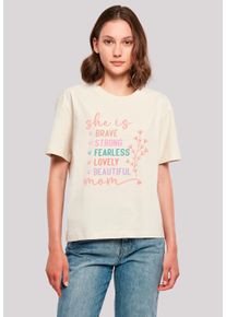 F4NT4STIC Damen T-Shirt "Mothers Day Inspirational Message", weiß, casual, Gr. S, Obermaterial: 100% Baumwolle, Shirts, Premium Qualität