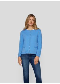 Rabe Damen Strickjacke "Strickjacke", blau, feminin, Gr. 36, unifarben, 100%Kaschmir, Strickjacken