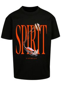 2Y STUDIOS Herren T-Shirt "2Y Studios Herren Spirit Oversize Tee", schwarz, casual, Gr. L, bedruckt, 100% Baumwolle, Shirts