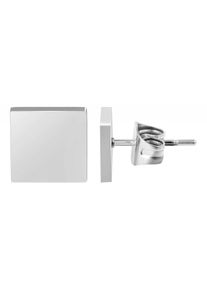 Adelia´s ADELIA ́S Damen Paar Ohrhänger "Neuheit 2025 - Unisex Ohrstecker aus poliertem Edelstahl", Unisex, Edelstahl, silber, Edelstahl, Ohrringe