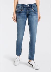 Herrlicher Damen Slim-fit-Jeans "Pitch Slim Denim Stretch", blau, casual, Gr. 34, Denim/Jeans, Obermaterial: 98% Baumwolle, 2% Elasthan, Jeans, mit