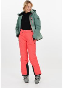 WHISTLER Damen Skihose "Drizzle", orange, sportlich, Gr. 44, unifarben, 100% Polyester, Hosen, mit wasserabweisender Membran