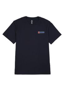 Converse Herren T-Shirt "MEN'S Converse LOGO T-SHIRT", schwarz, sportlich, Gr. XL, unifarben, Single Jersey, Obermaterial: 100% Baumwolle, Shirts
