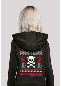 F4NT4STIC Damen Kapuzenpullover "Pantera Christmas", schwarz, casual, Gr. S, Obermaterial: 65% Baumwolle, 35% Polyester, Pullover, Premium Qualität