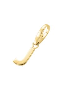 Damen Charm Buchstabe "Buchstabe J, Silber 925", gold, Giorgio Martello MILANO, Silber 925 (Sterlingsilber), Charms