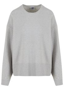 Urban Classics Damen Rundhalspullover "Urban Classics Ladies Soft Oversized Sweater", grau, klassisch, Gr. XL, unifarben, 76% Polyester, 10%
