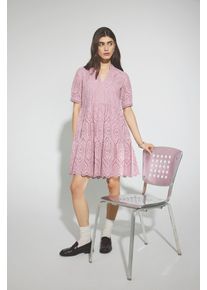 Y.A.S Damen Blusenkleid "YASHOLI SS DRESS S. NOOS", lila, modisch, Gr. XL, unifarben, Web, Obermaterial: 100% Baumwolle, Kleider