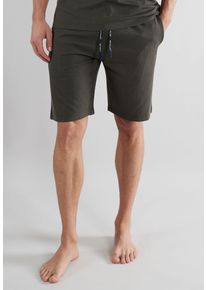 Tom Tailor Herren Bermudas "Dallas", Gr. 56, grün, Web, Obermaterial: 65% Baumwolle, 30% Polyester, 5% Elasthan, casual, Hosen, mit Kordelzug