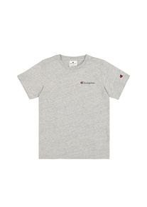Champion Kinder T-Shirt, grau, sportlich, Gr. M, Obermaterial: 60% Baumwolle, 40% Polyester, Shirts, für Kinder