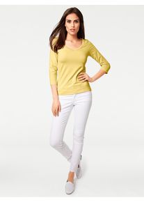 Heine Damen 3/4-Arm-Shirt "Shirt", gelb, Gr. 38, unifarben, 90% Polyamid, 10% Elasthan, Shirts
