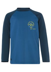 Vaude Kinder Langarmshirt "Kids Solaro LS T-Shirt III", blau, sportlich, Gr. 110, Obermaterial: 91% Polyester, 9% Elasthan, Shirts, für Kinder
