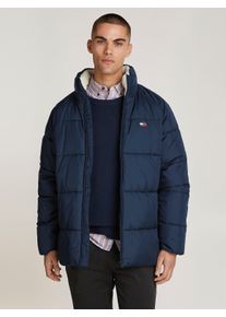Tommy Jeans Herren Steppjacke "TJM POLY PUFFER EXT", blau, modisch, Gr. L, Web, Obermaterial: 100% Polyamid, Jacken, Winterjacke mit Stehkragen,