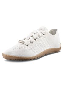 Leguano Damen Barfußschuh "GO", Gr. 46, beige, Textil, sportlich, Schuhe, Freizeitschuh, Halbschuh, Schnürer mit 360 Grad Halbkugelsohle