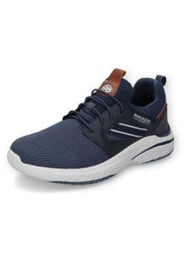 Herren Slip-On Sneaker, Dockers by Gerli, Gr. 41, blau, Textil, Synthetik, sportlich, Schuhe, Slipper, Sneaker, mit leichter Laufsohle in