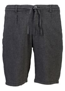 Junk De Luxe Herren Shorts "Junk De Luxe Leinenshorts", schwarz, Gr. S, Oberstoff: 55% Baumwolle, 45% Leinen, Hosen