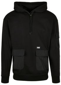 Urban Classics Herren Kapuzensweatshirt "Urban Classics Herren Commuter Hoody", schwarz, Gr. M, unifarben, 65% Baumwolle, 35% Polyester, Sweatshirts