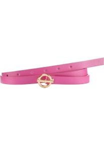 Lascana Damen Hüftgürtel "Hosengürtel", pink, elegant, Gr. 90, unifarben, kontrastfarbene Details, Lederimitat, Gürtel, schmale und modische Form,