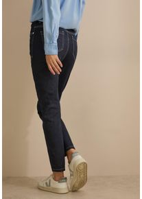 Street One Damen Straight-Jeans, blau, casual, Gr. 32, unifarben, Web, Jeans, 75% Baumwolle, 23% Polyester, 2% Elasthan, Jeans, 5-Pocket-Style