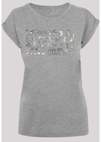 F4NT4STIC Herren Kurzarmshirt "F4NT4STIC Damen", grau, casual, Gr. XS, unifarben, 100% Baumwolle, Shirts