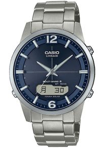 CASIO FUNK Herren Funkchronograph, silber, Armbanduhren, Solaruhr, Armbanduhr, Herrenuhr, Funkuhr, Edelstahlarmband, Saphirglas