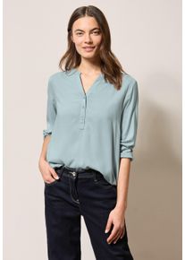 Cecil Damen Klassische Blusecool salvia grün, casual, Gr. XXL, unifarben, Stoff, 100% Viskose, Blusen, mit 3/4 Ärmeln