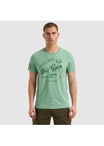 PME-Legend PME LEGEND Herren T-Shirt "Short sleeve r-neck single jersey play", blau, casual, Gr. XXL, bedruckt, Jersey, Obermaterial: 100% Baumwolle, Shirts,