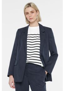 Damen Jackenblazer, blau, casual, Gr. M, SENSES.THE LABEL, unifarben, Material: 100% Lyocell, Futter: 50% Polyester, 50% Viskose, Blazer, mit