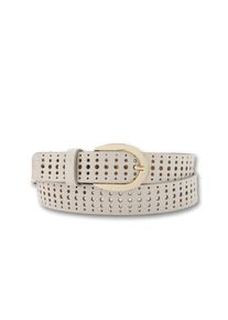Bernd Götz BERND GÖTZ Damen Ledergürtel, beige, Gr. 85, Obermaterial: 100% Rindsleder, Gürtel